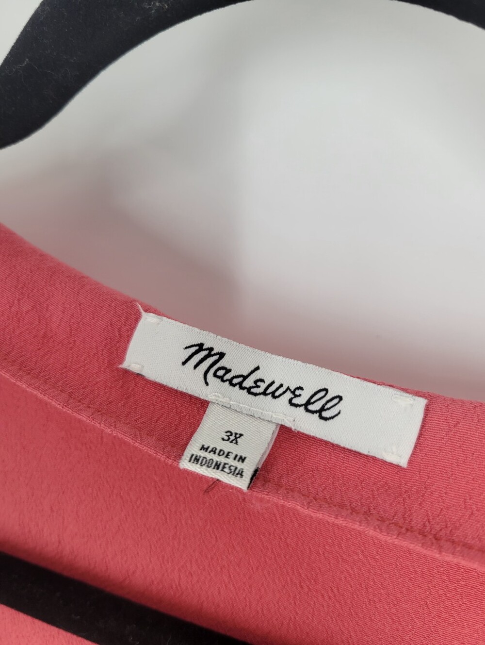 Madewell Dusty Rose Button-Front V-Neck Tunic Sie 3X - Picture 3 of 7